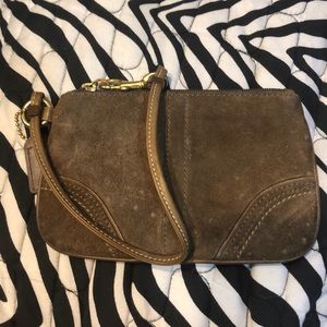 Coach wristlet- velvet